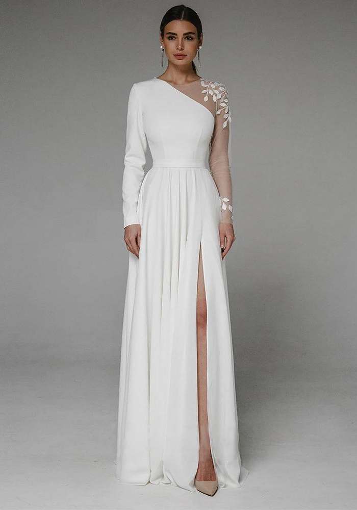 Robe asymetrique mariage civil Robe Mariage Civil