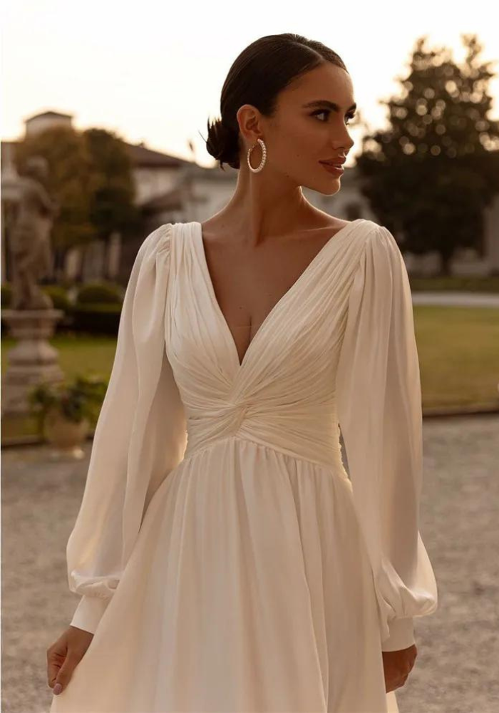 Robe ivoire mariage civil femme