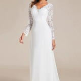 Robe mariage civil champêtre dentelle