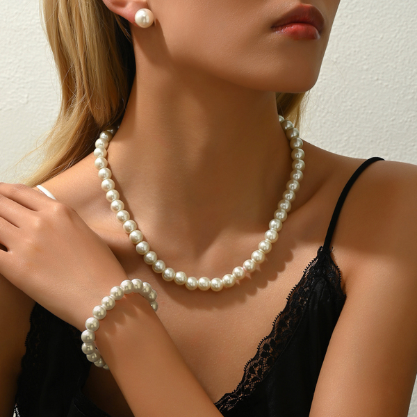 Parure perle chic