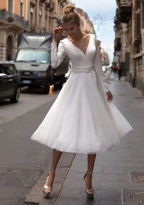 Robe vintage mariage civil invite