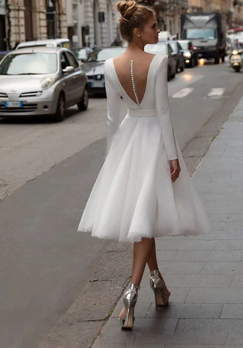 Robe vintage mariage civil invite