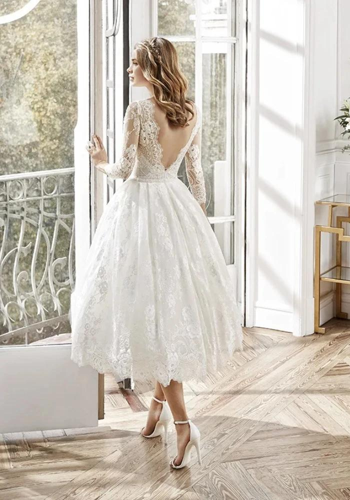 Robe de mariée midi hotsell